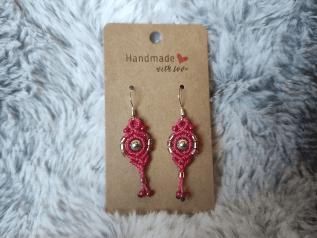 Boucles d&#039;oreilles roses
